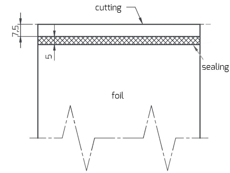 Sx-type semi-automatic impulse sealer sealing and cutting normal