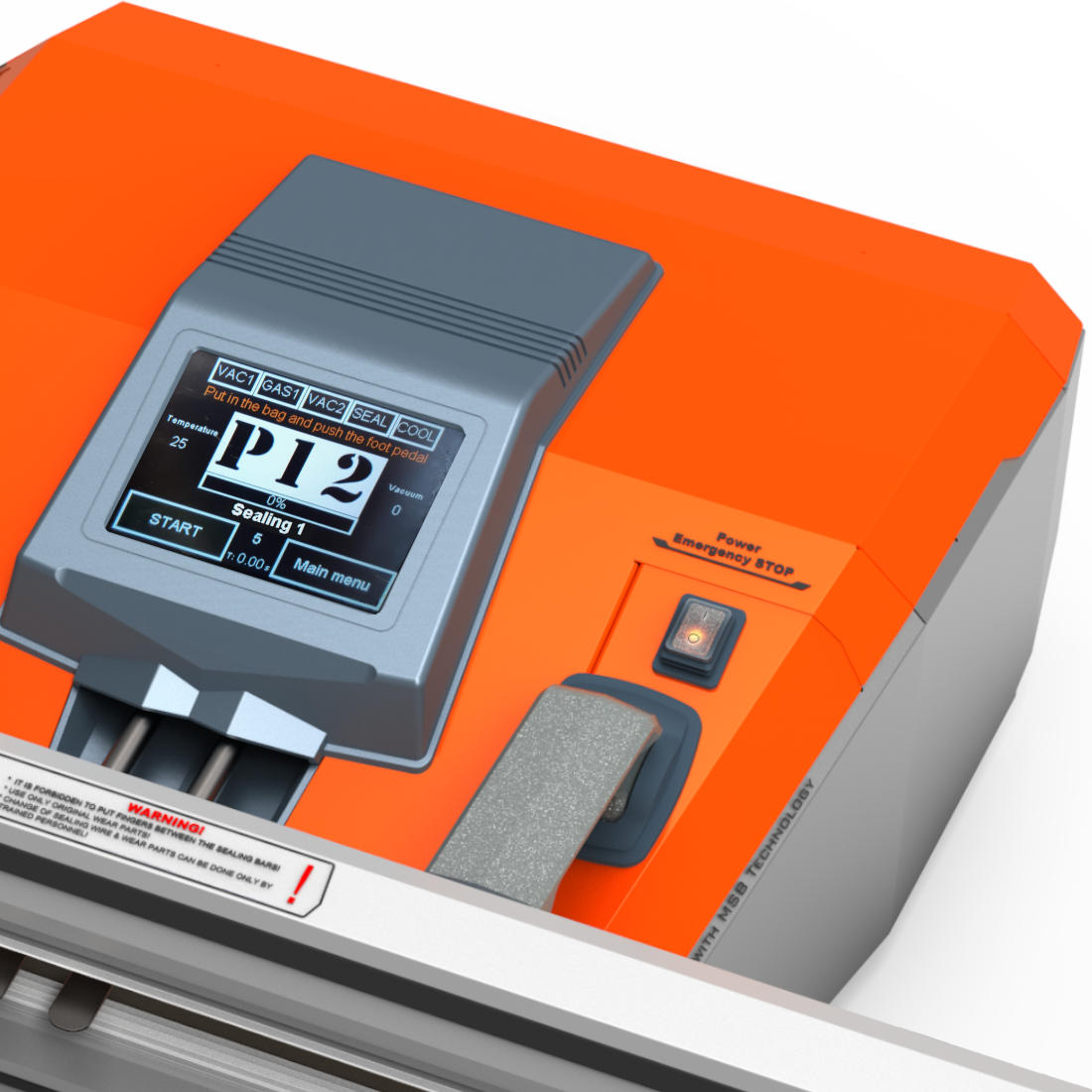 Vx-type high performance industrial vacuum impulse sealer program settings